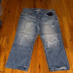 Express Women's Distressed Blue Jeans